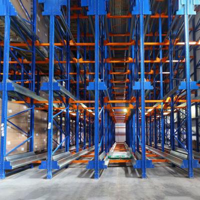 China Corrosion Protection Shuttle Pallet Rack Systems Factory Price High Quality Efficient Radio Rack Powder Coated Blue Yellow Made in China for sale