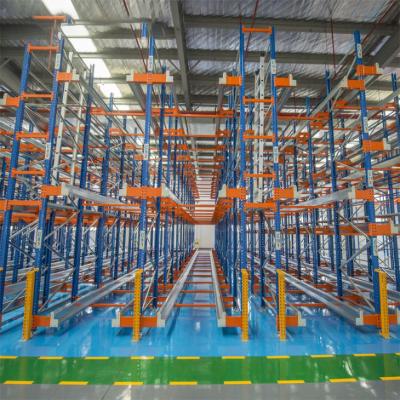 China New Semi-automated Corrosion Protection Metal Rack Stainless Steel Warehouse Pallet Storage Radio Shuttle Rack System for sale