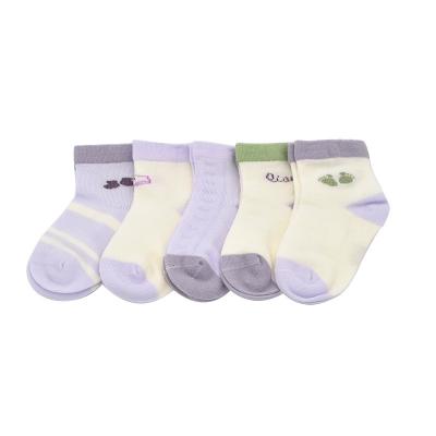 China New Antibacterial Children Fall Winter Style Baby Socks Breathable Pure Cotton Baby Socks for sale