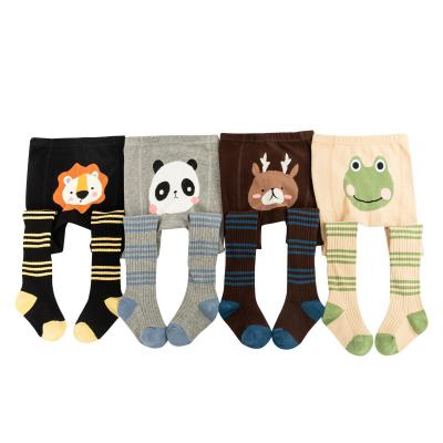 China Breathable Winter Keep Warm Baby Toddler Boys and Girls Cotton Tights Custom Legless Socks for sale