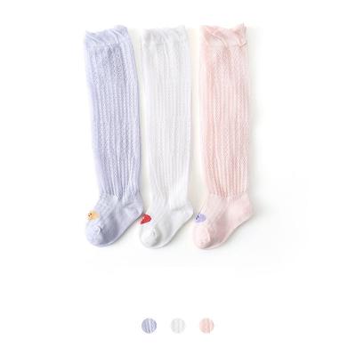 China Good quality QUICK DRY kids knee long high sleep ruffle crack! crack! Custom Boot Cotton Slouch Loose Summer Socks for sale