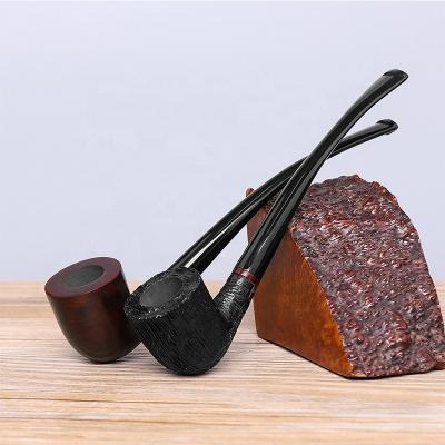 China Briar Vintage Lengthened Wooden Tobacco Pipes For Smoking for sale