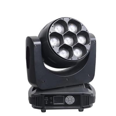 China 2021 hot sale professional 4-in-1 7x40w moving head rgbw 4in1 wash led moving head zoom light for stage club bar for sale