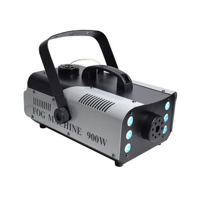 China With Portable LED Black 900W Thermal Smoke Machine RGB 3In1 Outdoor or Wire Control Cold Stage/without LED Fogging Machine for sale