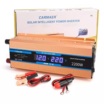 China Factory Direct Selling Hot Selling Hybrid Solar Inverter 12v 220v 2200w Hybrid Solar Inverter 31*6.7*17.5CM for sale