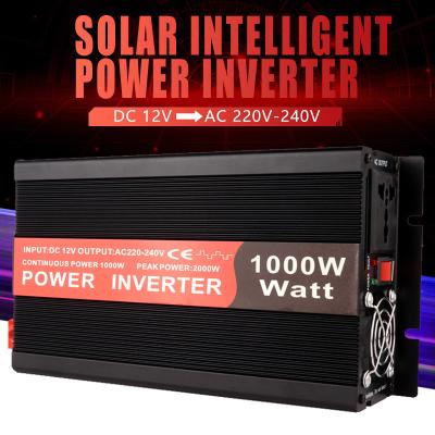 China Aluminum Alloy Power Inverter DC12V Modified Sine Wave Inverter 220v 240v 1000w High Efficiency Inverter for sale