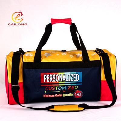 China Professional Good Quality Cheerleader Duffle Bags Custom Made Hot Fashion Gym Sublimation Travel Duffle Bag Large for sale