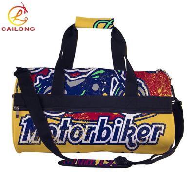 China Large Capacity Creative Colorful Printed Recyclable Custom Fashion Gym Travel Duffel Bag for sale