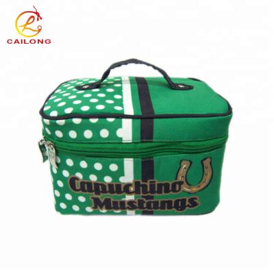 China One Key Wholesale Green Full Color Printing Makeup Women 4L Travel Cosmetic Bag for sale