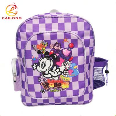 China Cheap Polyester School Bag Custom Full Print Bookbag OEM Student Backpack Bag School for sale