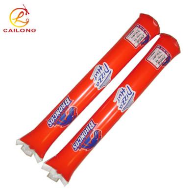 China Promotional Custom Sports Logo Sports Noise Manufacturer Inflatable Kick Kick Cheering Stick for sale