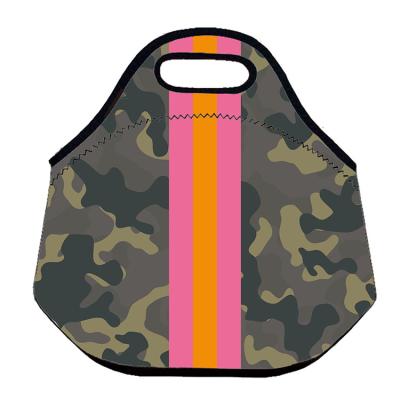 China Wholesale Waterproof Portable Neoprene Bag Food Cooler Bag Travel Waterproof Neoprene Lunch Bag for sale