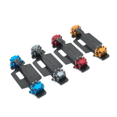 China RC Model For WLtoys 1/28 284131 k979 k989 k999 RC Car Parts 284131 Metal Upgrade Gearbox Base Plate Two-Layer Board for sale