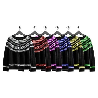 China Anti-pilling new style turtle neck long sleeve knit sweater jacquard weave winter knitted pullover sweater turtle neck slim fit sweater for sale