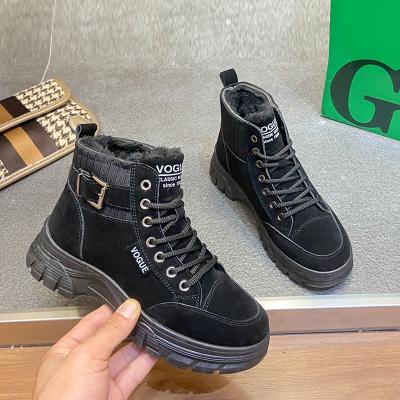 China Lightweight Outdoor Sneakers Heightening Boots For Women Winter Fur Boots Cold Resistant Ladies Shoes Women Sneakers Shoes for sale