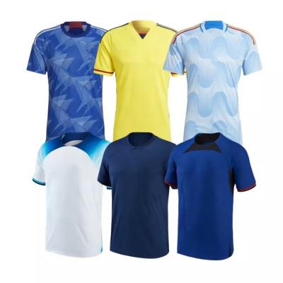 China Sets 2022 Custom soccer football jersey thailand products men kids uniform for sale