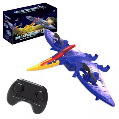 China 2.4G Wi-Fi Flying Quadcopter Remote Control Dinosaur Toys Simulation Dinosaur RC Drone Planes with Flashing Light for Boys Gifts for sale