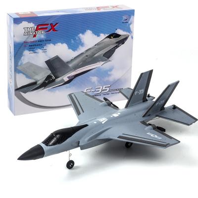 China Wi-Fi Rc Fighter F35 Flat Foam Electric Planes 2.4G 4CH Remote Control PPE Fixed Wing Remote Control Glider Toys For Boys Kids for sale