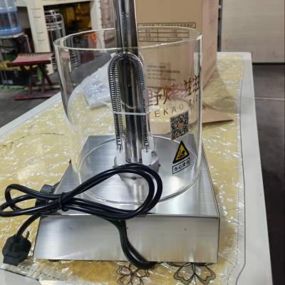 China Automatic Electric Depressor Machine Luckyman Kebab Slicer Kitchen Kebabs Meat Machine Frozen Gift Electric Cut Ordinary Box for sale