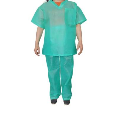 China Best Selling Breathable Hospital Disposable Nonwoven Uniform Scrub Suits For Women for sale