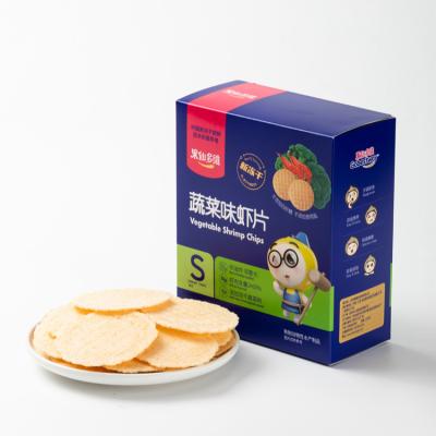 China Wholesale Gobestway Factory Baked Prawn Crispy Cookies Snacks Shrimp Crispy Chips for sale