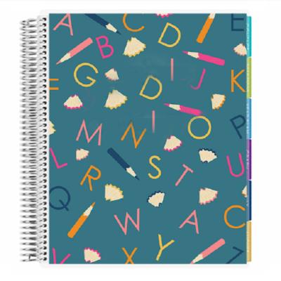 China Printed School Stationery Composition Book Shaped 4C Printing Spiral Journal Notebook for sale