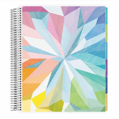 China Printed Cheap Eco - Friendly Music Spectrum Spiral Binding Notebook With Elastic Band for sale