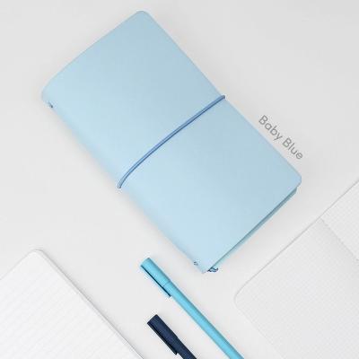 China Protective Customized Daily Book Soft Cover Journal Notebook Cover With Elastic Band for sale