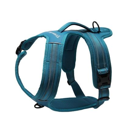 China 2022 Custom High Quality Soft Dog Harness Pet Harness Custom Design Nylon Padded Breathable Reflective Vest Private Label Dog Harne for sale