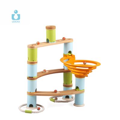 China STEM toy for kids UDEAS marble race blocks feelo race race construction set building block marble run diy toy for sale