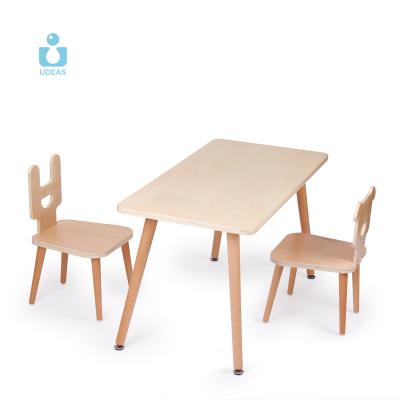 China UDEAS Montessori Wooden Toys Surround Semi Wooden Table Furniture for sale