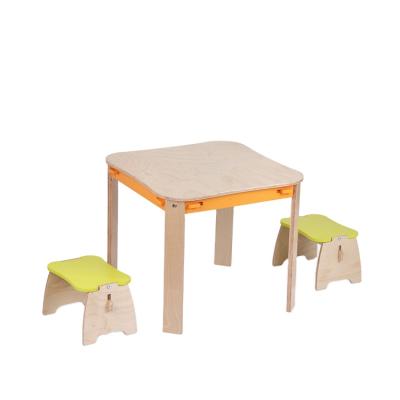 China UDEAS Montessori Wood Toys Kiddyrooms-table and Stool Set Wooden Furniture for sale