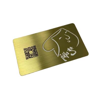 China Wholesale Price Metal Custom Printed Cheap 304 Stainless Steel Metal Card Metal Business Card for sale