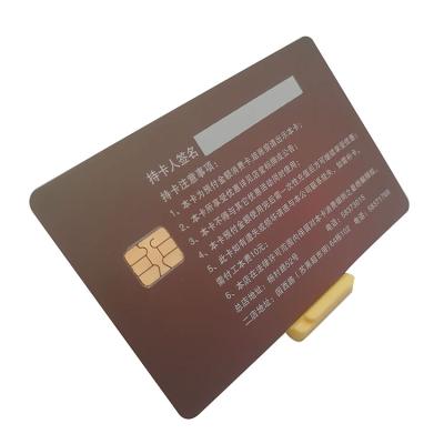 China PVC blank IC CARD or custom offset printing plastic contact IC smart card with 4442 chip for sale