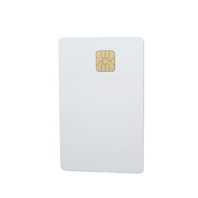 China Printed Waterproof / Waterproof PVC Contact Chip Card Smart White Blank Smart Card With Chip With Magnetic Stripe for sale