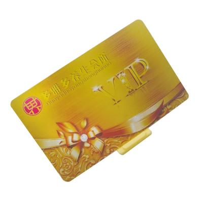 China Printable PVC PET ABS Factory Low Price VIP Card Loyalty Gold Plastic Membership Card With Magnetic Stripe for sale