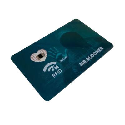 China Direct Selling CMYK Customized Factory Waterproof/Waterproof Printing Waterproof PVC RFID Blocking Card With Chip for sale