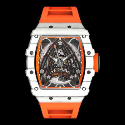 China Fashionable Luxury Mechanical Chronograph Apollo 11 Elements Richard Double-Sided Sapphire Mirror Waterproof Carbon Fiber Design Watch for sale