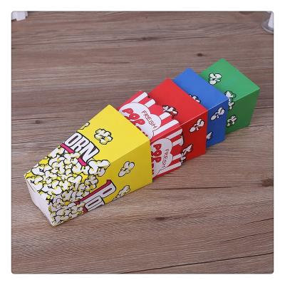 China Recyclable Biodegradable Custom Food Design Popcorn Paper Box Takeaway Packaging for sale