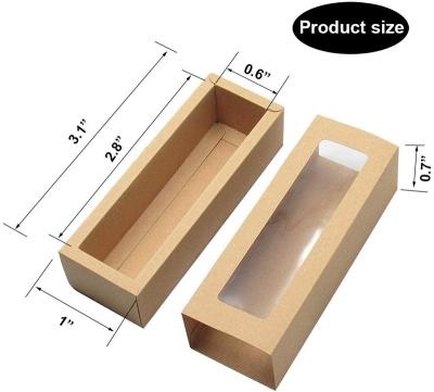 China Recyclable Wholesale Empty Chocolate Packaging Boxes Custom Recyclable Food Cookie Macaron Box With Lid Cajas Para Clear Chocolates for sale