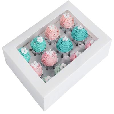 China Recyclable Top Selling Cupcake Pop Up Box With Window for sale