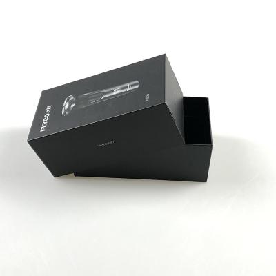 China Recyclable Black Premium Gift Box Packaging With Custom Logo for sale