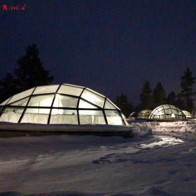 China Baivilla Protection Dome Igloo Dome House Geodesic Dome Waterproof UV Glass Igloos For Outdoor Garden for sale