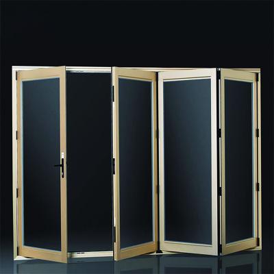 China Aluminum Folding Screen Baivilla Tempered Glass Bi Fold Windows Aluminum Folding Window Bifold Window for sale