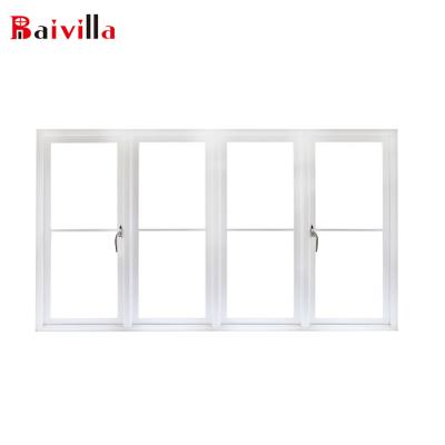 China Simple Swing Style American White Indoor Aluminum Alloy Casement Opening Casement Window for sale