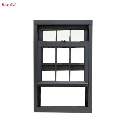 China Sliding Latest American Design Home Replacement Windows Grill Aluminum Double Hung Window for sale