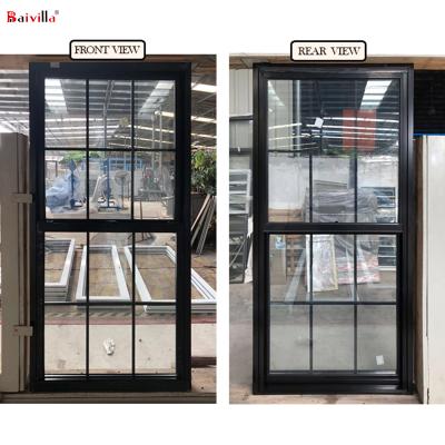 China Sliding American Style Aluminum Window Thermally Broken Double / Single Hung Windows for sale