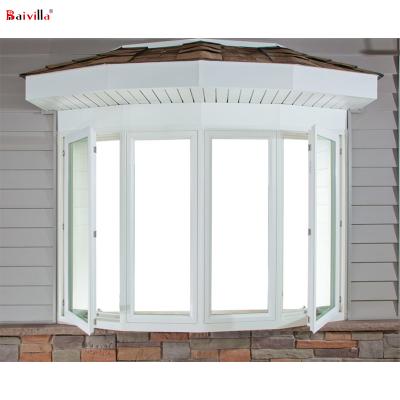 China Thermal Insulation Good Price Bay Sliding And Aluminum Bow Window With Double Glass Casement Window For Living Room for sale