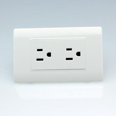 China High Quality Residential / General Purpose White PC Material American Standard Wall Outlet Electrical Home Used 118A-13 for sale