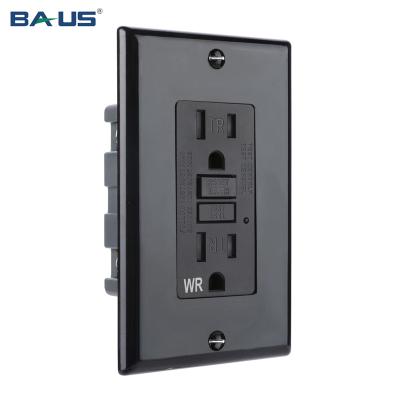 China US American TR WR GW 15a 125v gfi gfci outlet slim self-test tamper standard self-test receptacle heavy duty self-test receptacle for sale